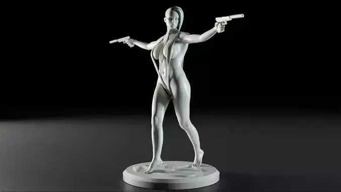 Hitman - Female Agent 47  3D print model