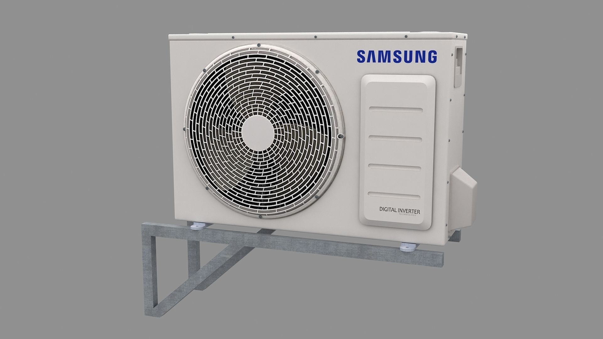Air Conditioner Window Outdoor Low-poly 3D model_27