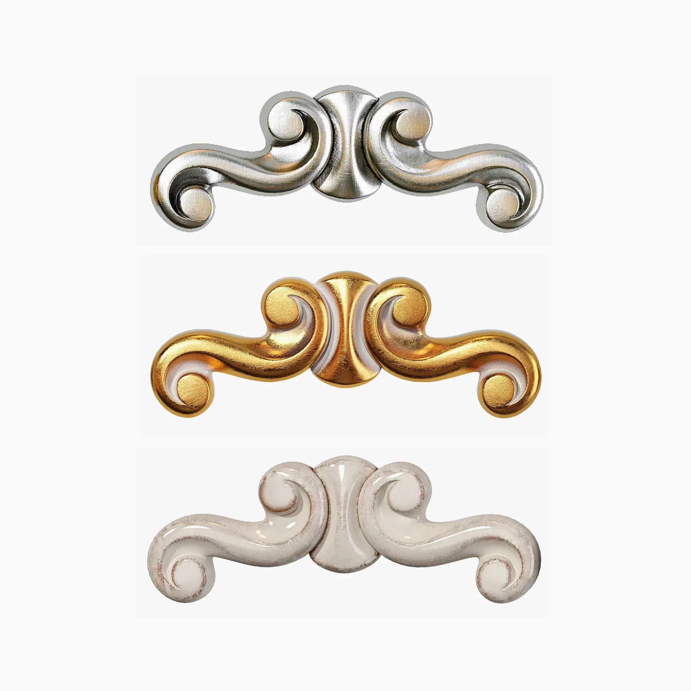 Classic carved 126 3D model