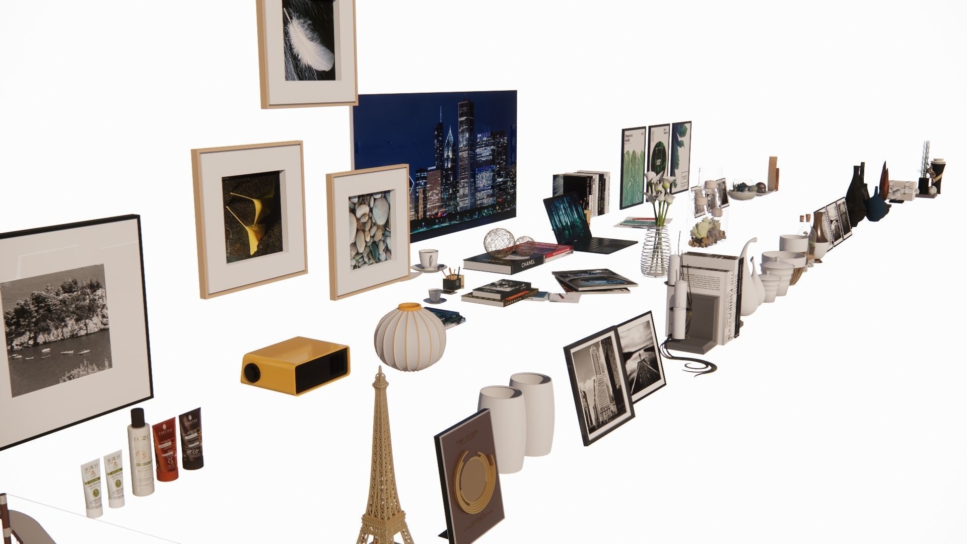 Accessories decoration interior 3d model Part 1 3D model_5