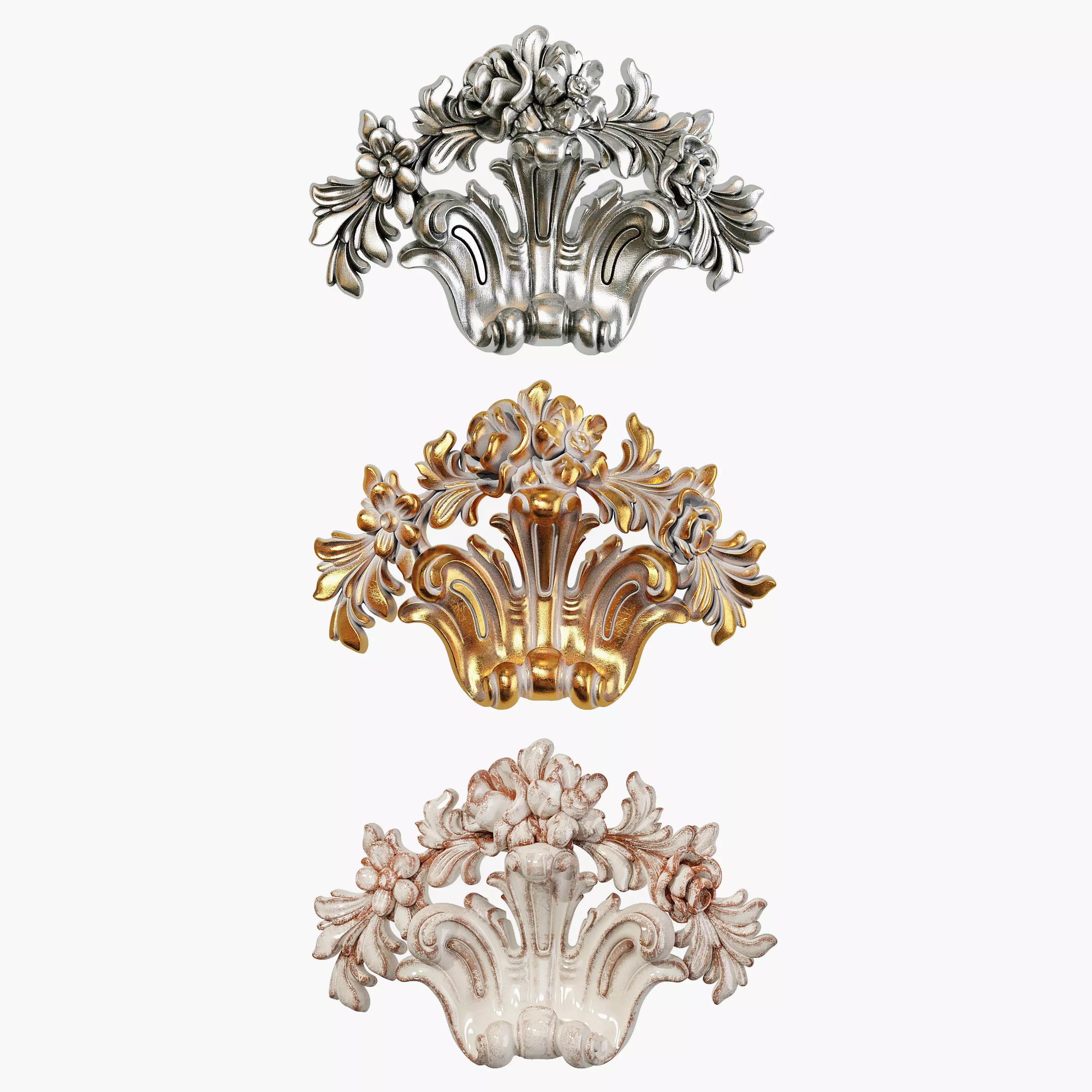 Classic carved 129 3D model_0