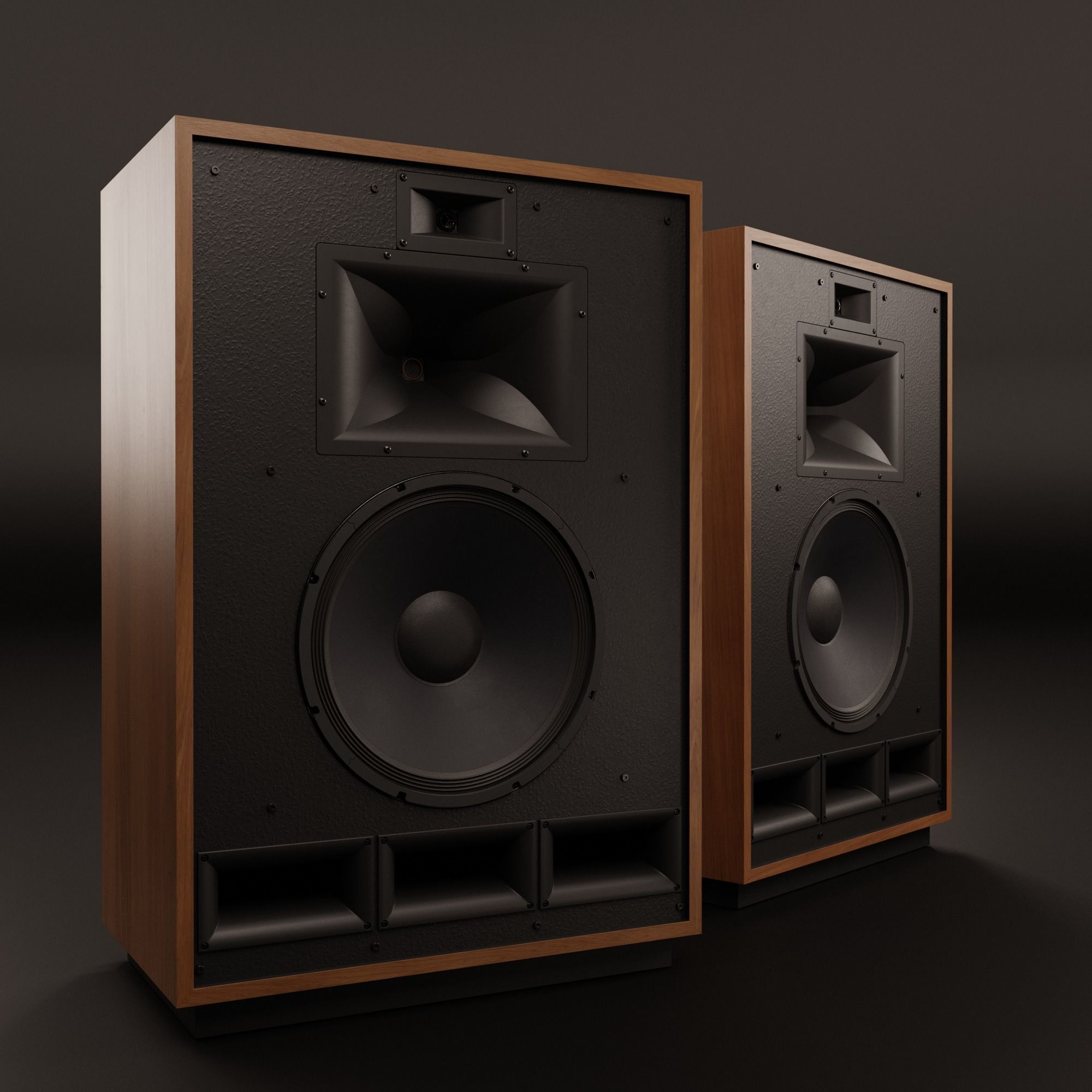 KLIPSCH Cornwall IV Floorstanding Speakers - Cherry 3D model_10