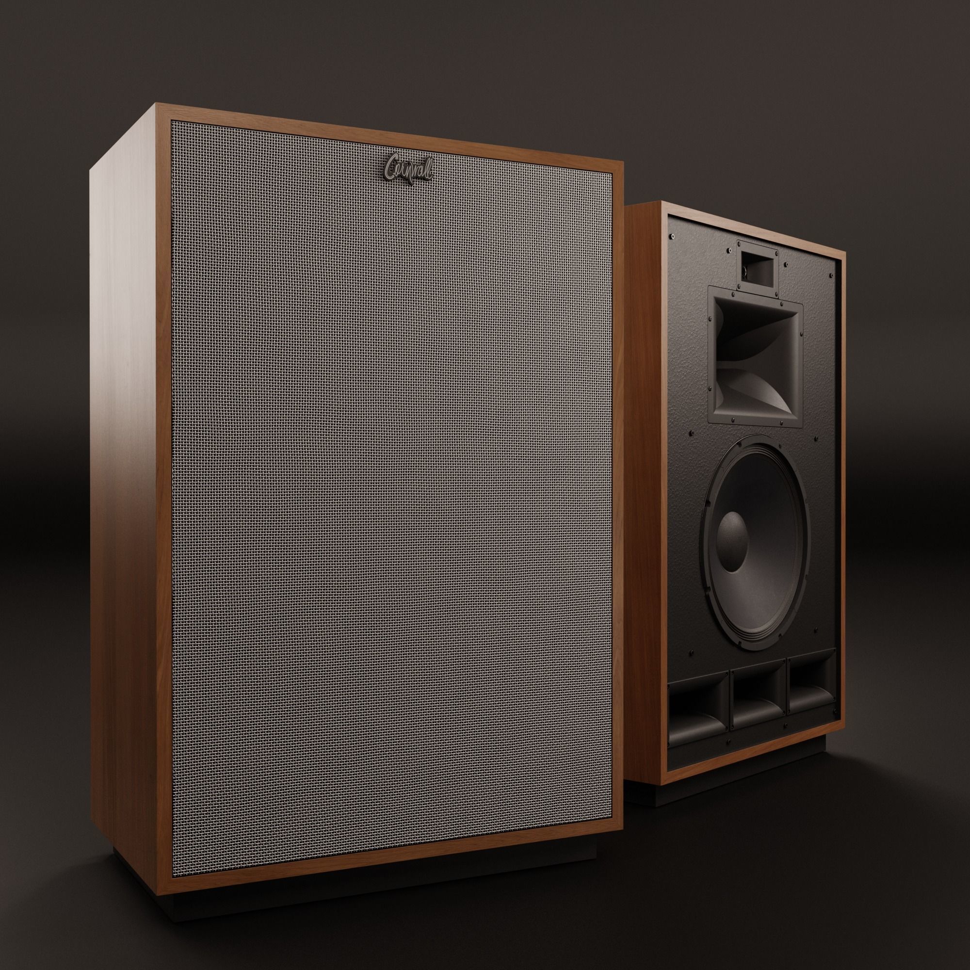 KLIPSCH Cornwall IV Floorstanding Speakers - Cherry 3D model_9