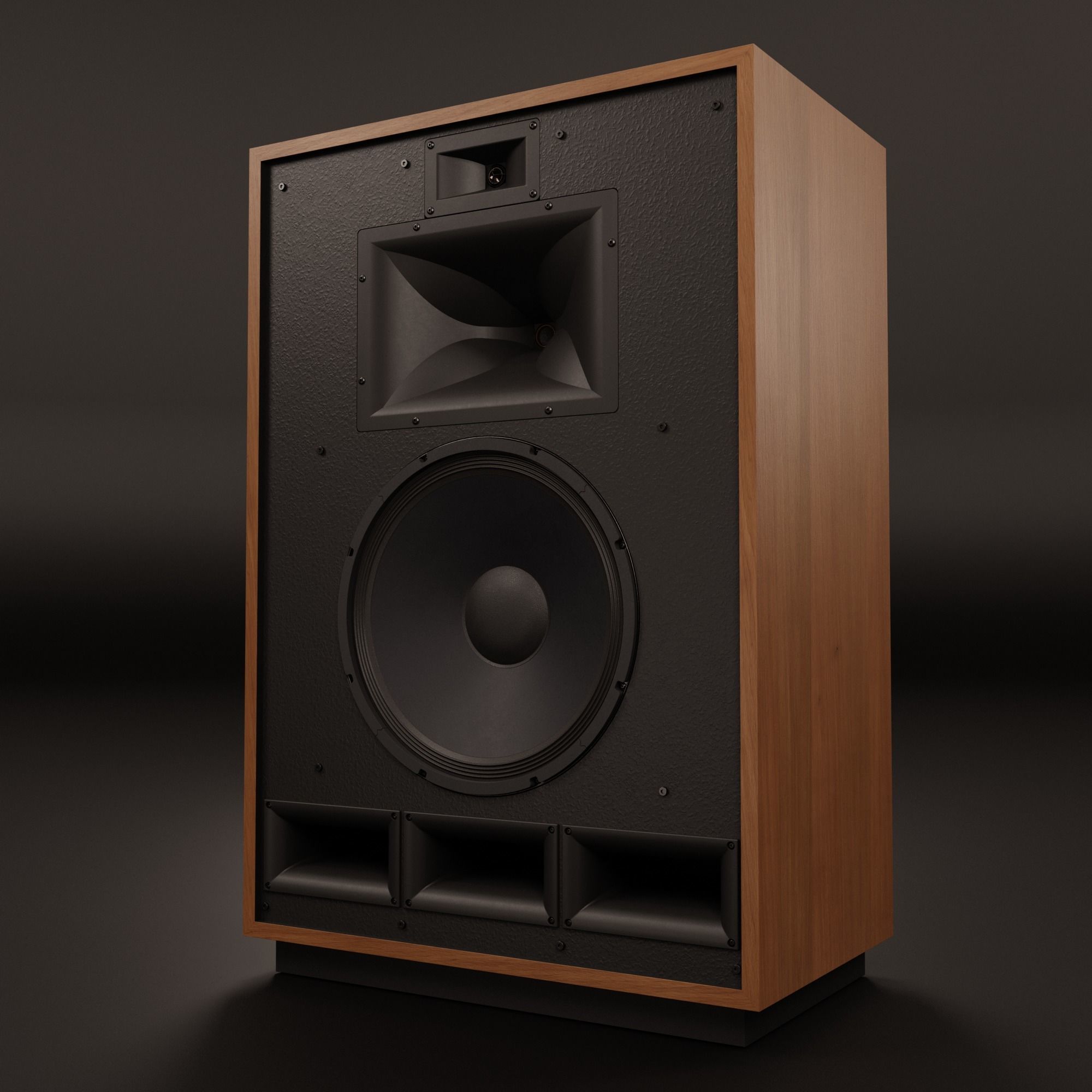 KLIPSCH Cornwall IV Floorstanding Speakers - Cherry 3D model_1