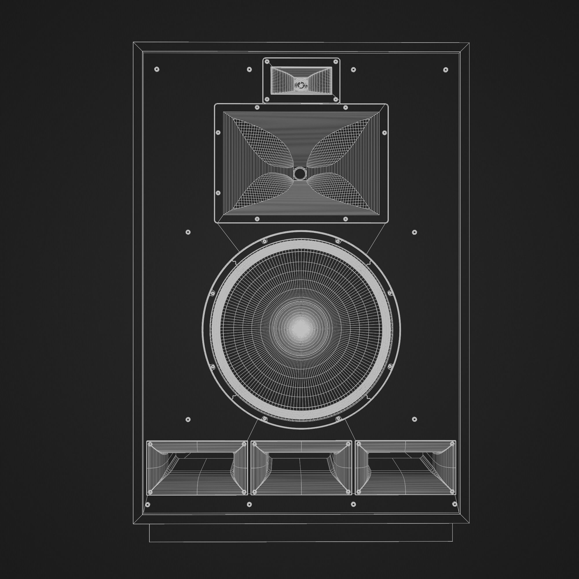 KLIPSCH Cornwall IV Floorstanding Speakers - Cherry 3D model_21