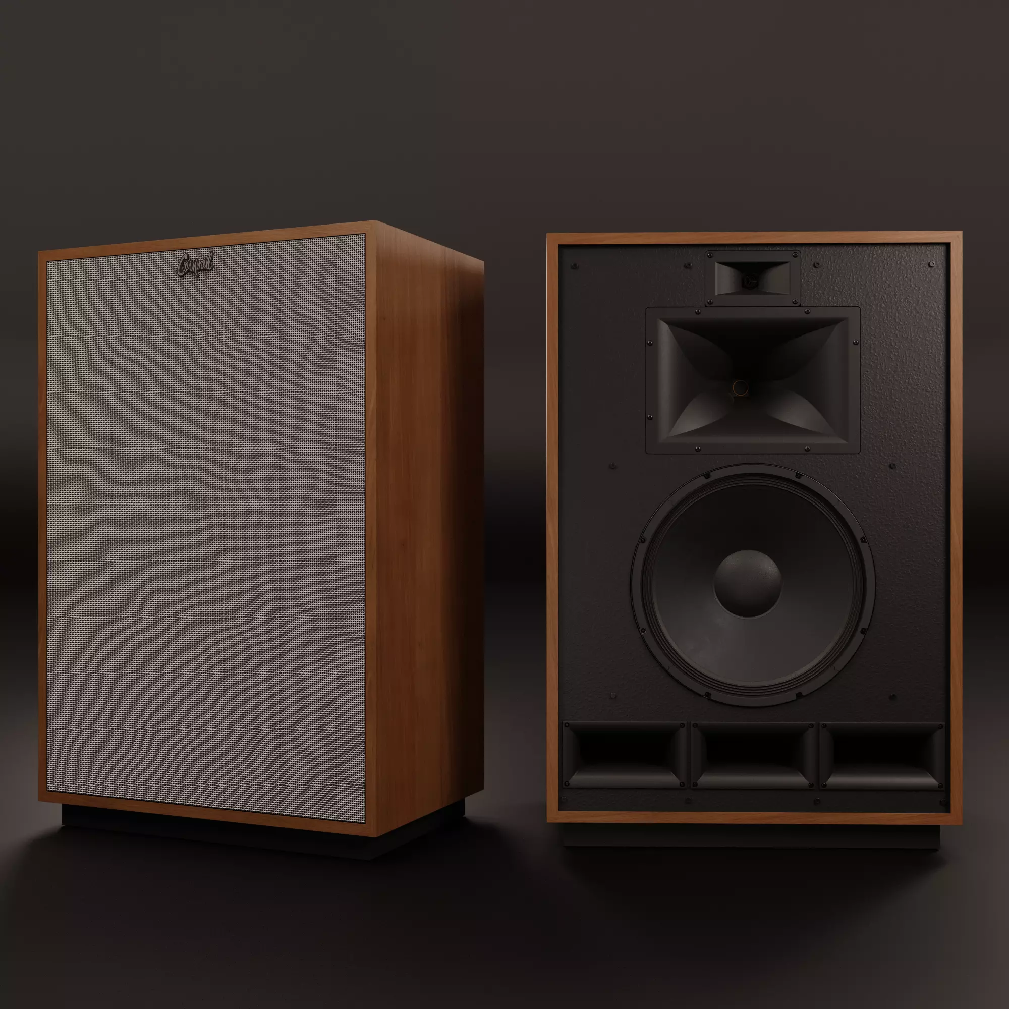 KLIPSCH Cornwall IV Floorstanding Speakers - Cherry 3D model_0