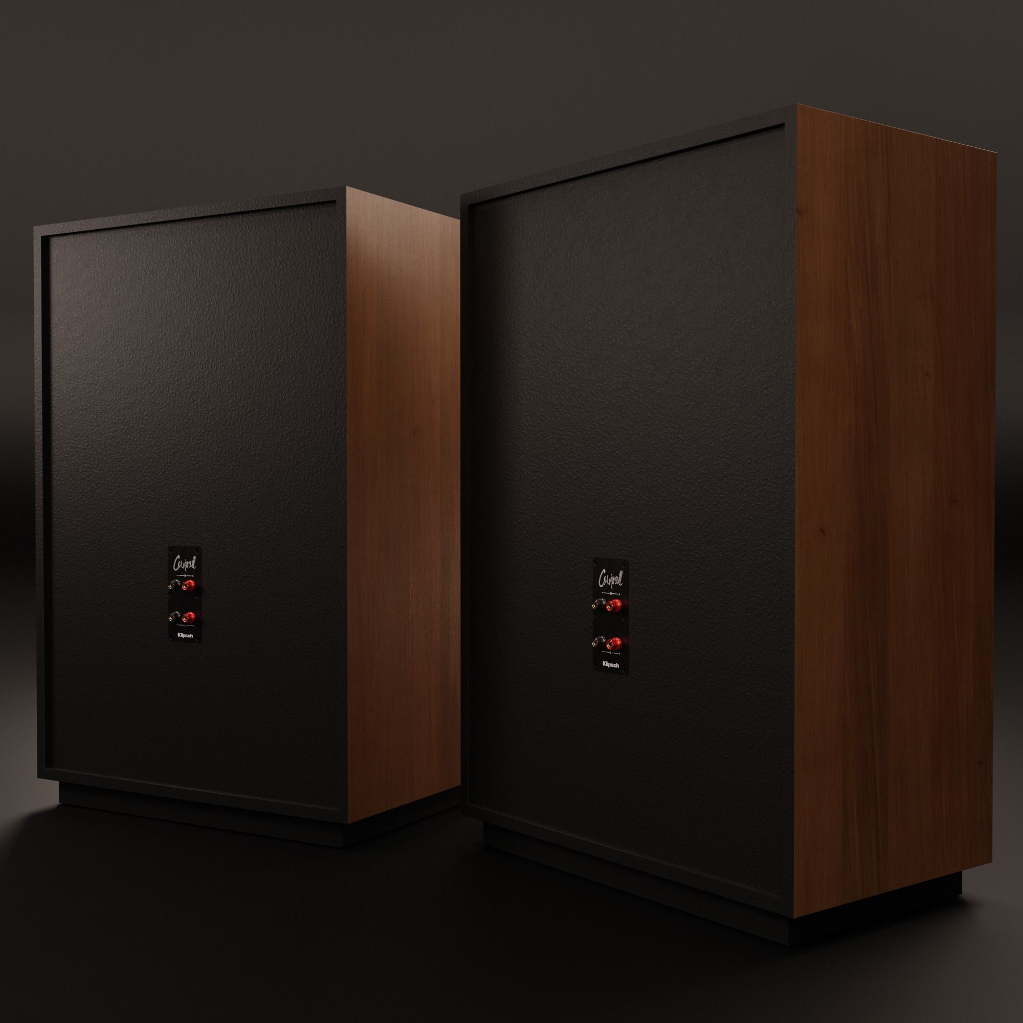 KLIPSCH Cornwall IV Floorstanding Speakers - Cherry 3D model_11