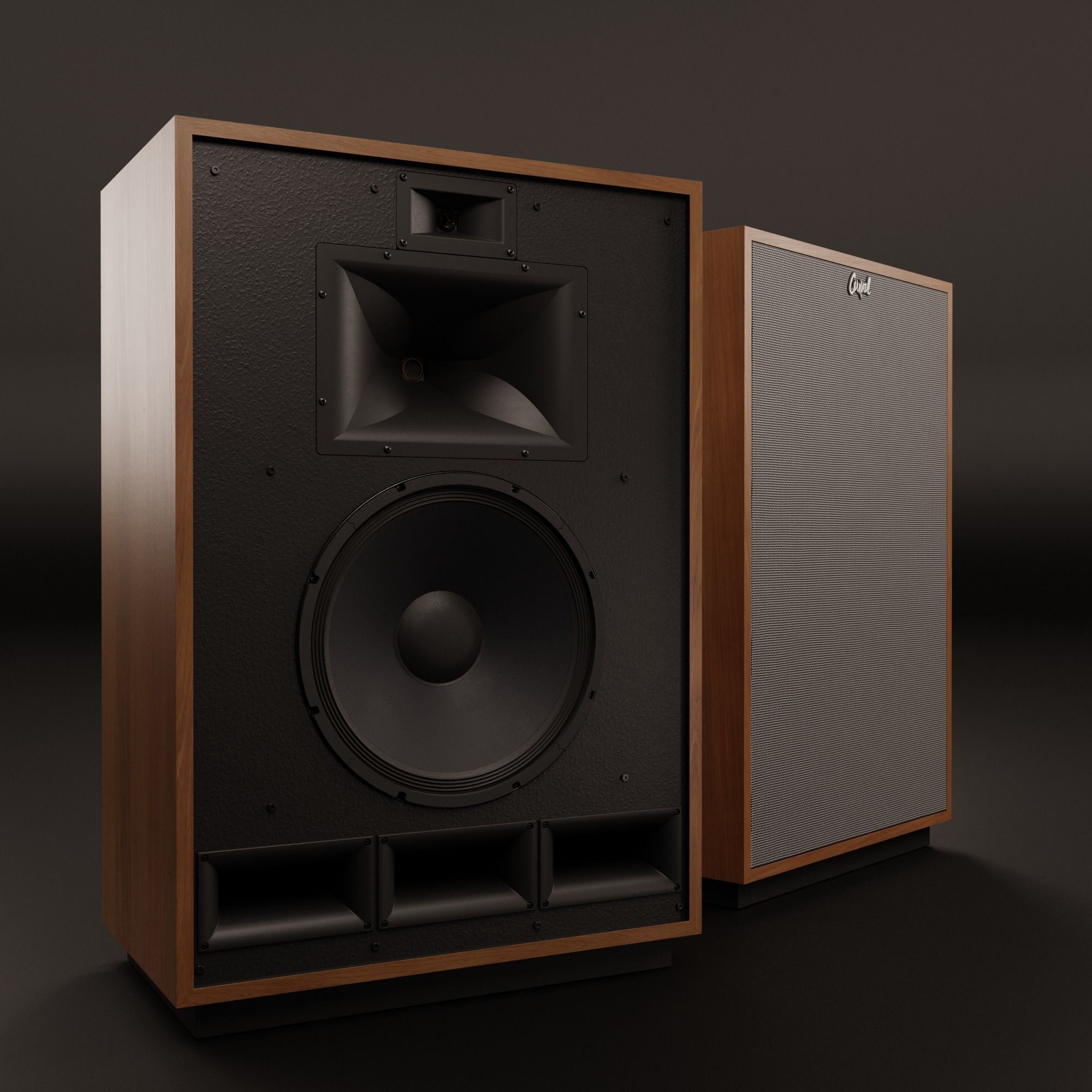 KLIPSCH Cornwall IV Floorstanding Speakers - Cherry 3D model_8