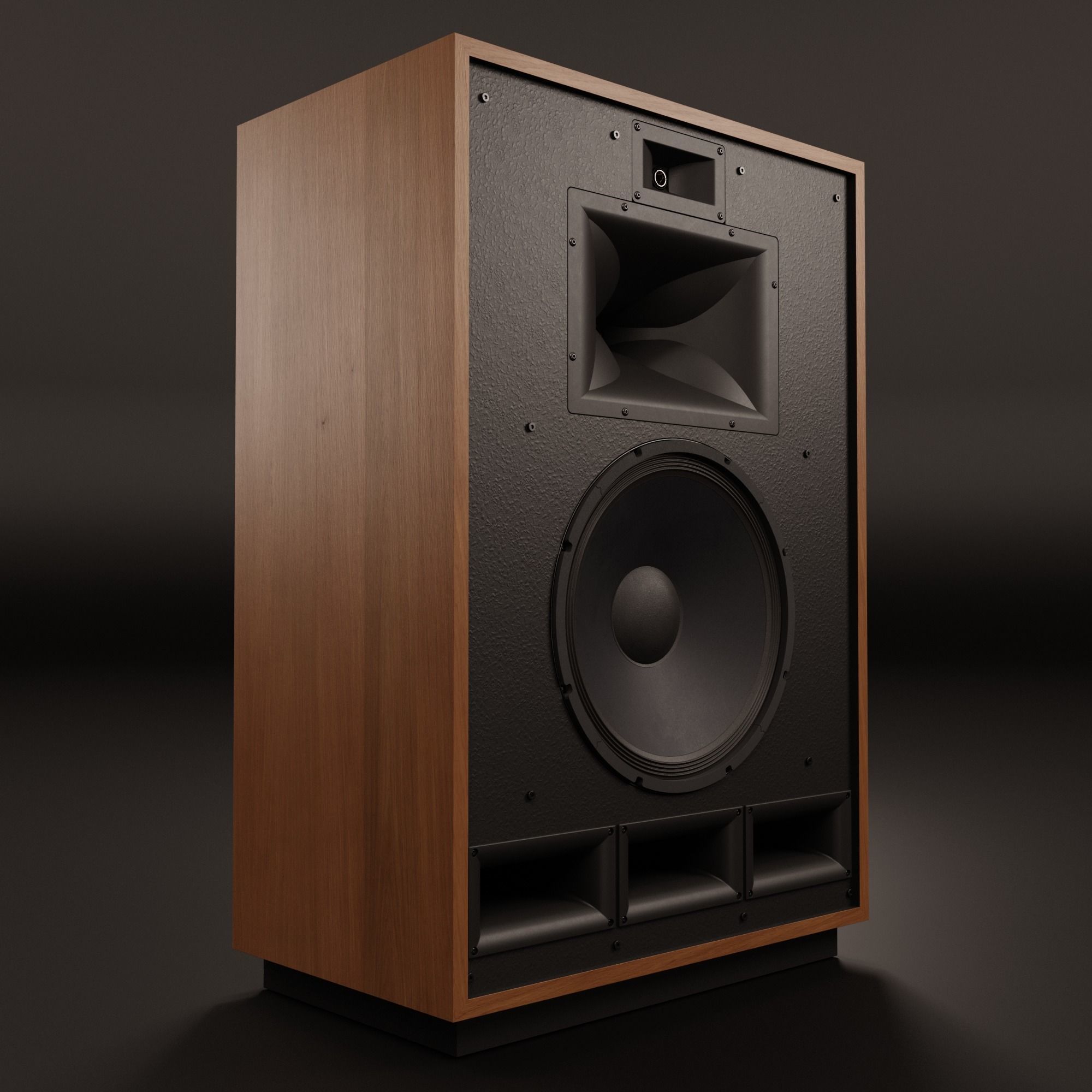 KLIPSCH Cornwall IV Floorstanding Speakers - Cherry 3D model_2