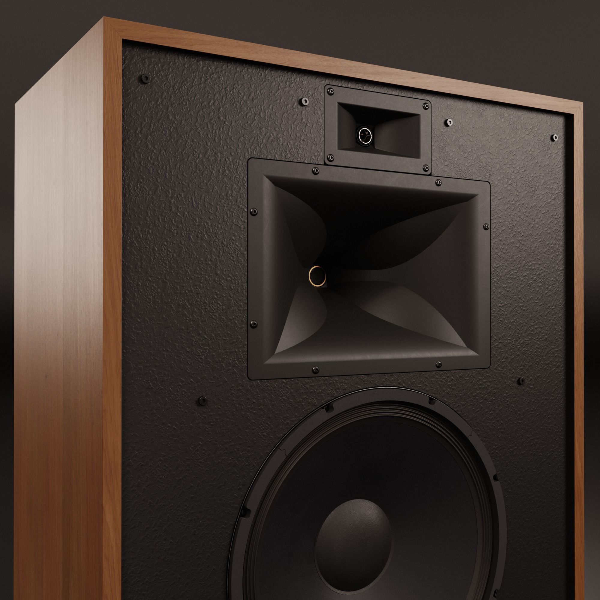 KLIPSCH Cornwall IV Floorstanding Speakers - Cherry 3D model_4