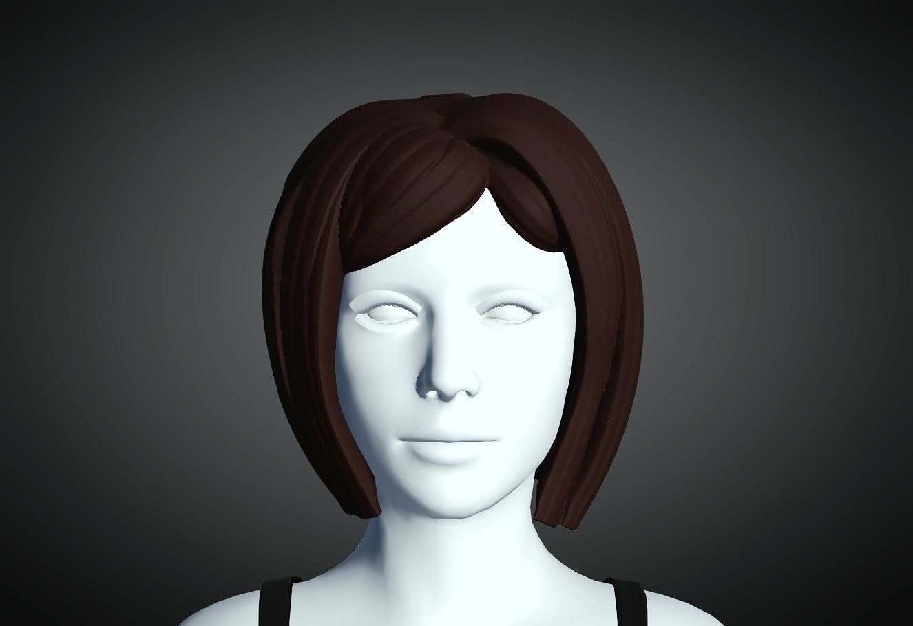 3D Hair style for Female 51 3D model 3D print model_3