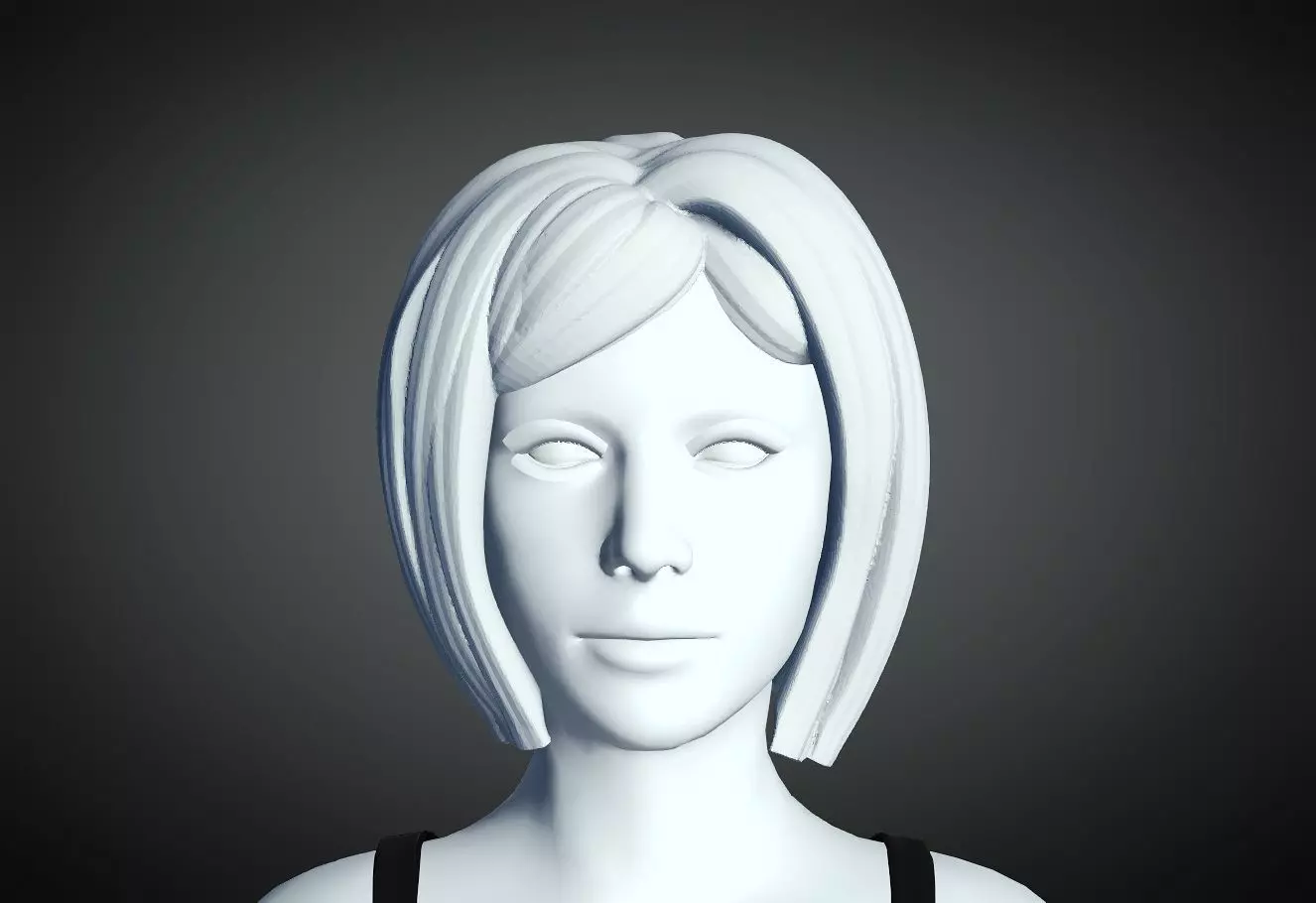 3D Hair style for Female 51 3D model 3D print model_0