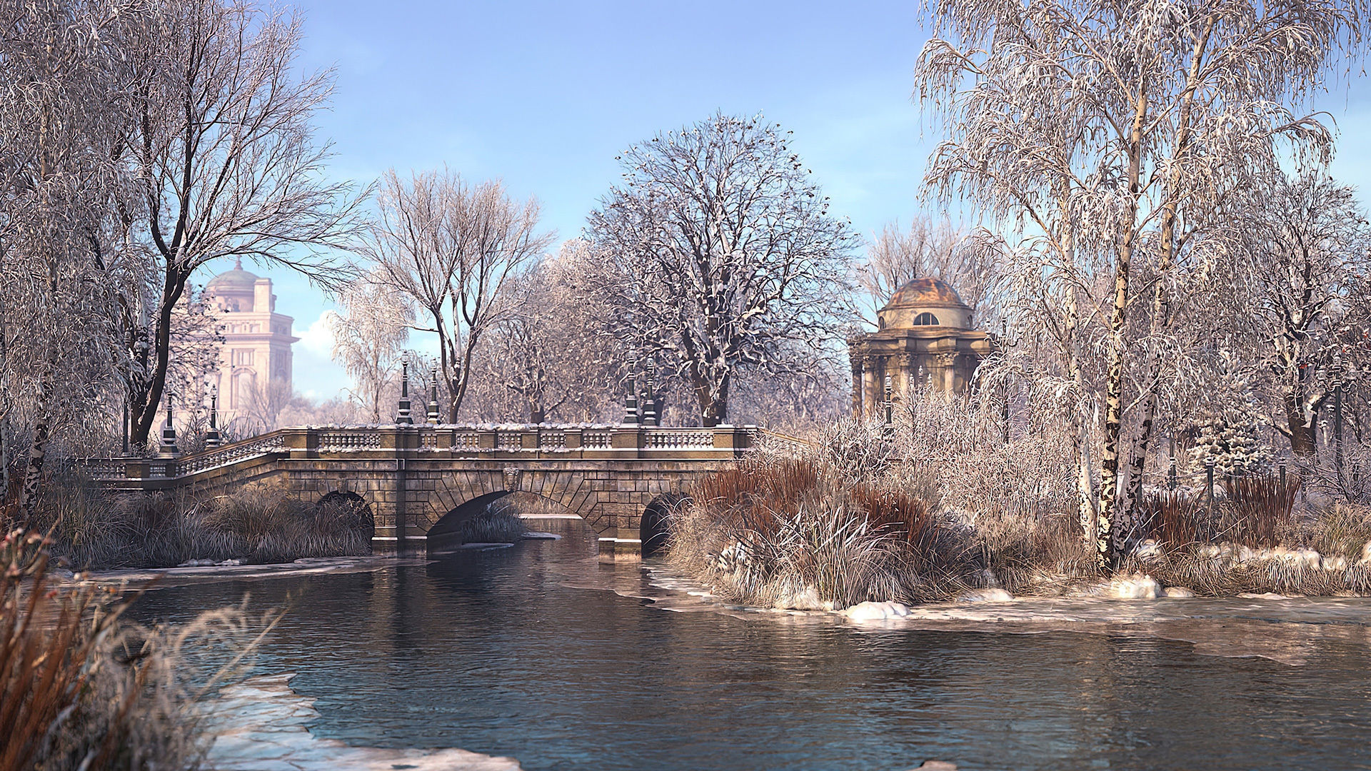 Archmodels vol 258 - collection of seasonal trees 3D model_1