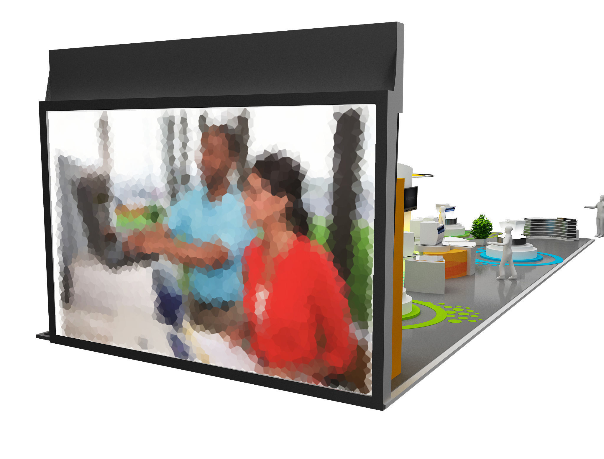 Booth Exhibition Stand a465f 3D model_24