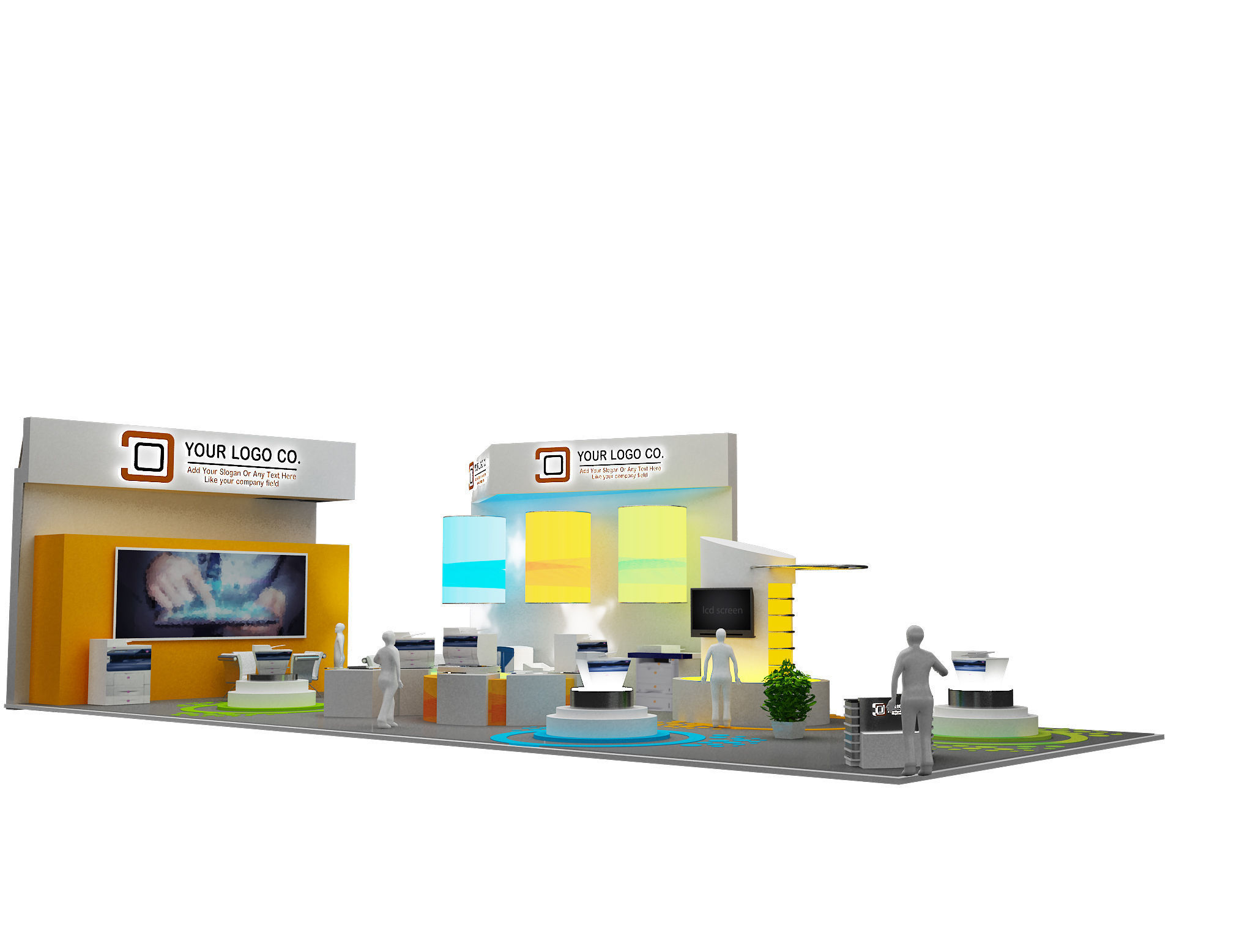 Booth Exhibition Stand a465f 3D model_4