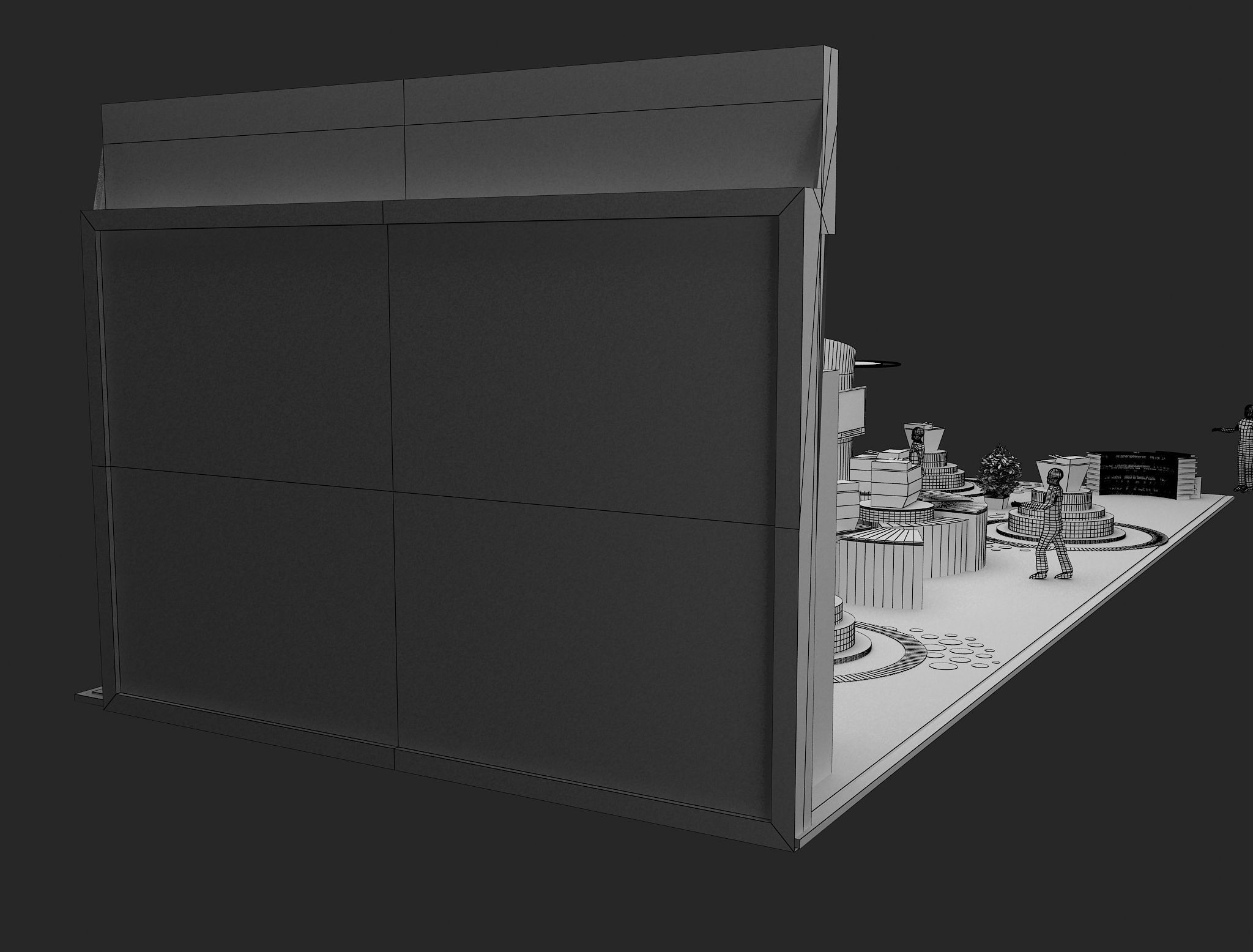 Booth Exhibition Stand a465f 3D model_25