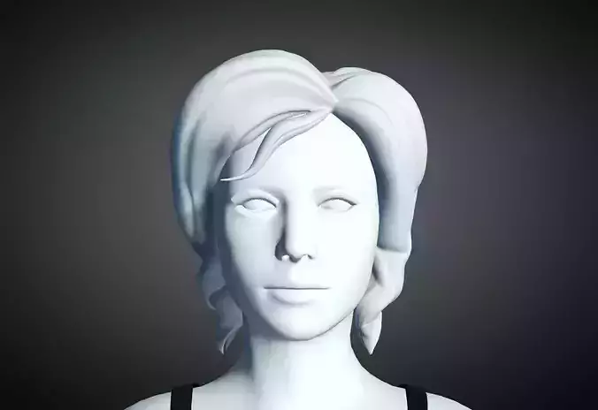 3D Hair style for Female 52 3D model