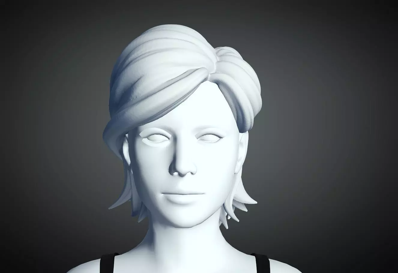 3D Hair style for Female 53 3D model 3D print model_0