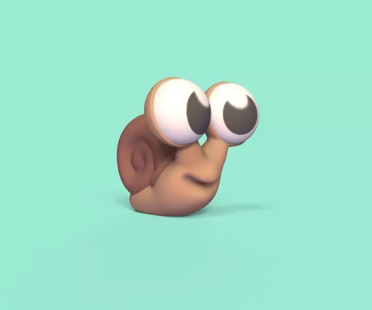 Snail Big Eyes 3D print model_0