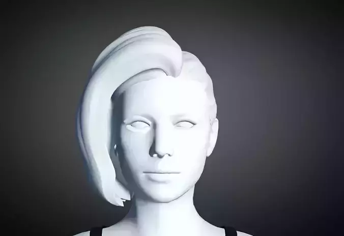 3D Hair style for Female 54 3D model