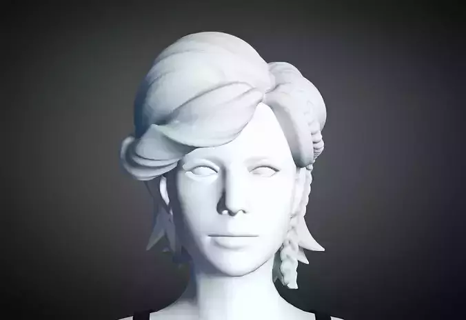 3D Hair style for Female 5 3D model