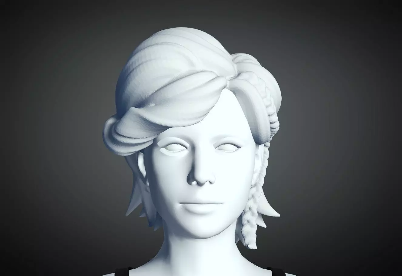 3D Hair style for Female 56 3D model 3D print model