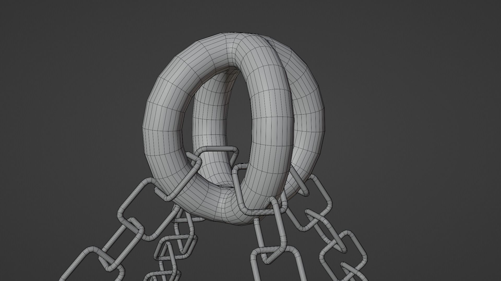 Ships Wheel Chandelier Low-poly 3D model_6