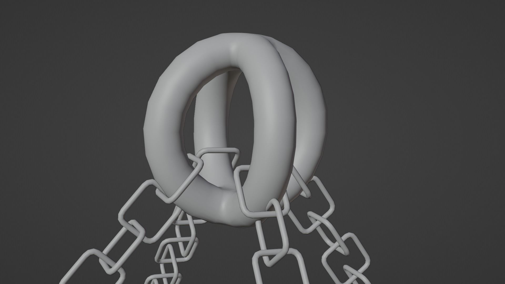 Ships Wheel Chandelier Low-poly 3D model_5