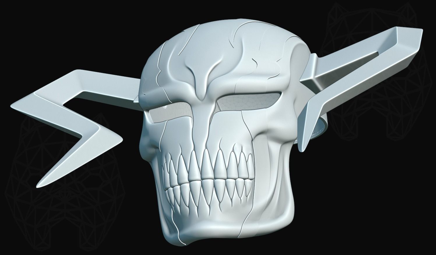 Ichigo Mask  3D print model_10