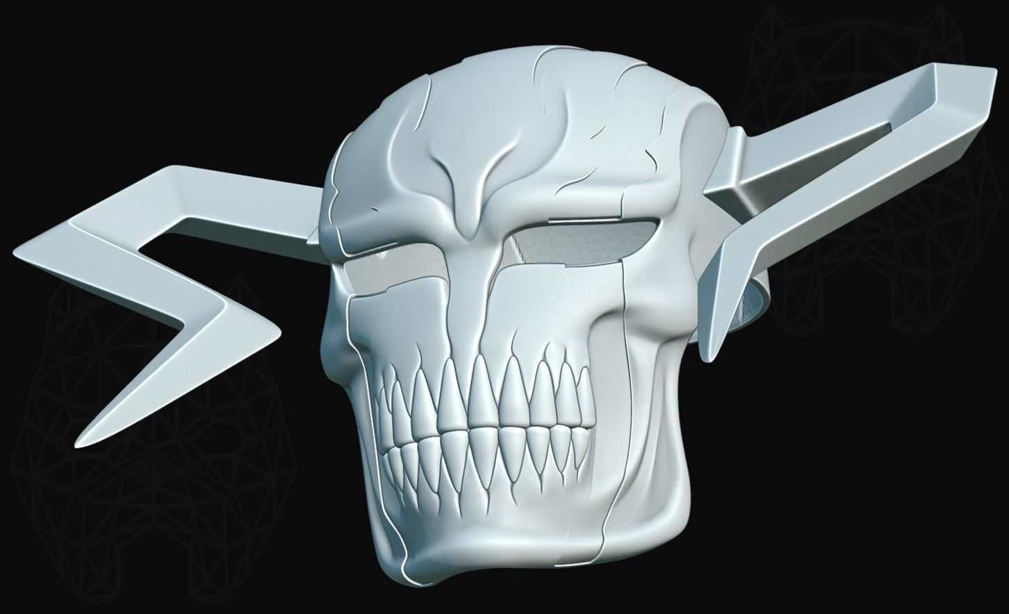 Ichigo Mask  3D print model_11