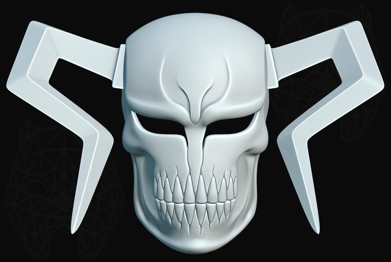 Ichigo Mask  3D print model_12