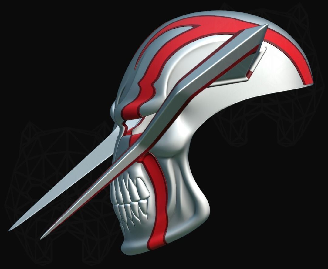 Ichigo Mask  3D print model_3