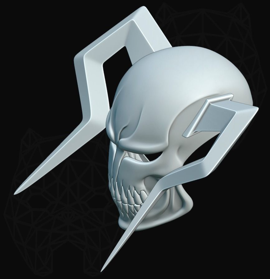 Ichigo Mask  3D print model_6