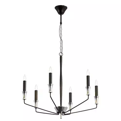 lightstar chandelier with six lights and finish