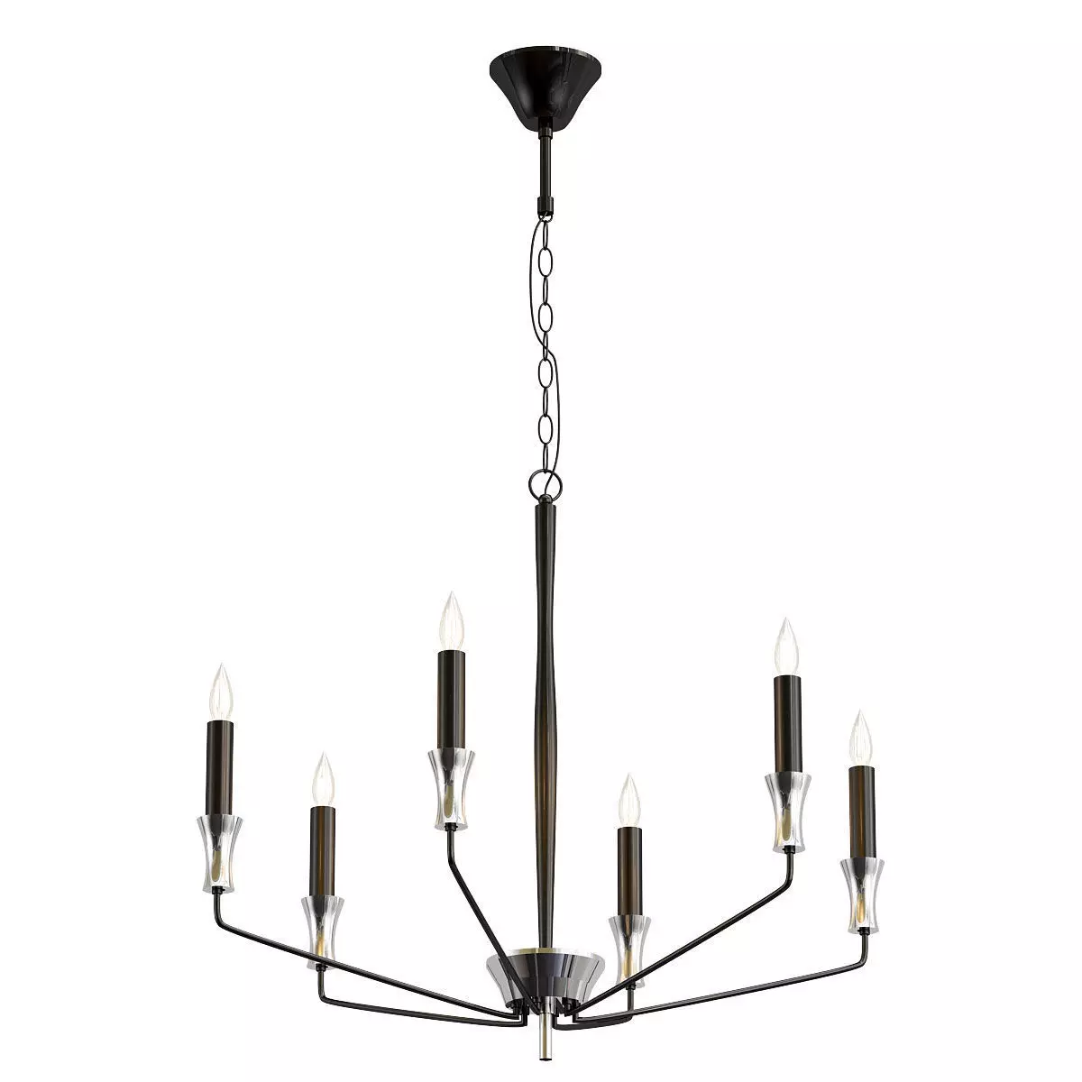 lightstar chandelier with six lights and finish 3D model_0