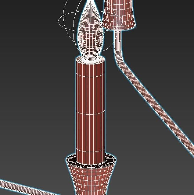 lightstar chandelier with six lights and finish 3D model_6