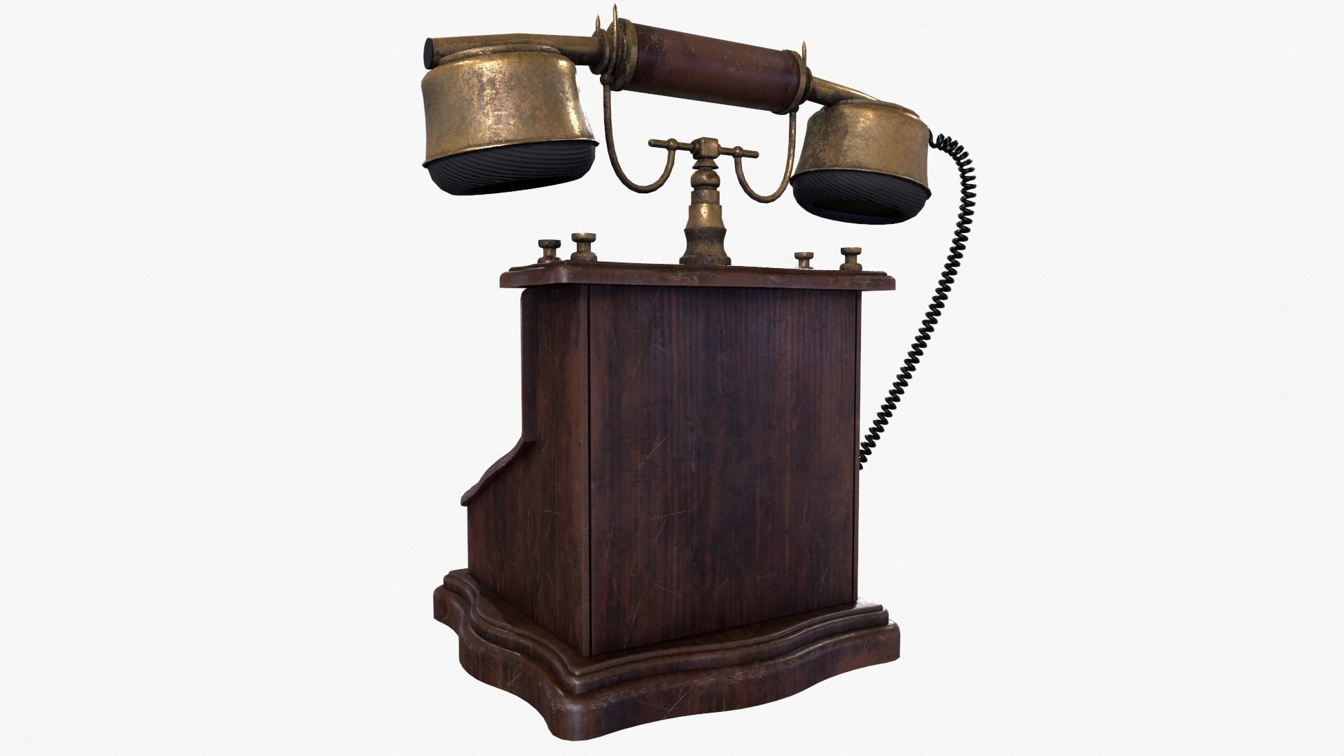 Antique Phone 3D model_4