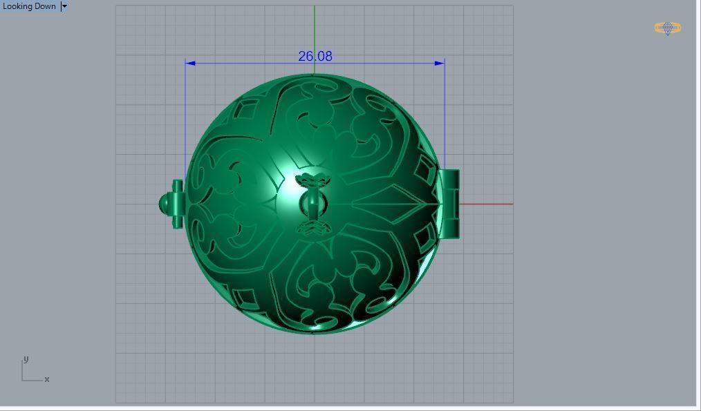 Pendant P 043 3D print model_2