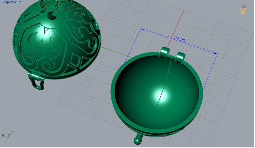 Pendant P 043 3D print model_4