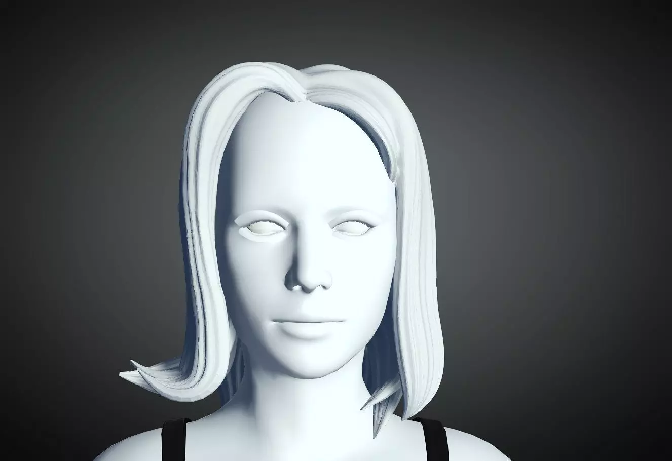 3D Hair style for Female 59 3D model 3D print model_0