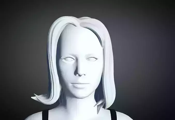 3D Hair style for Female 59 3D model