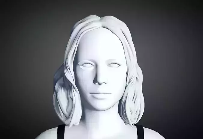 3D Hair style for Female 60 3D model