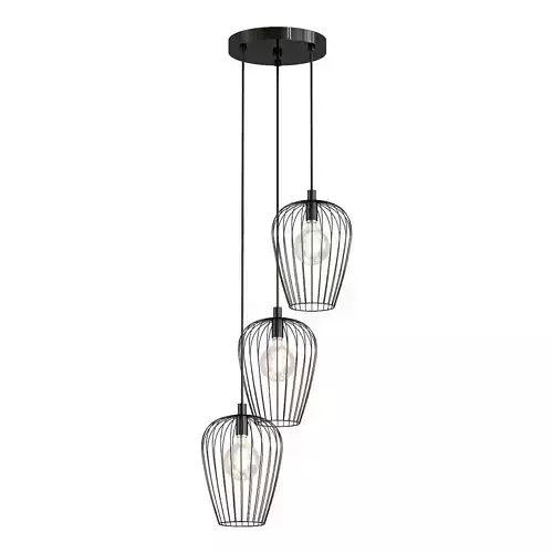 newtown three light cage pendant