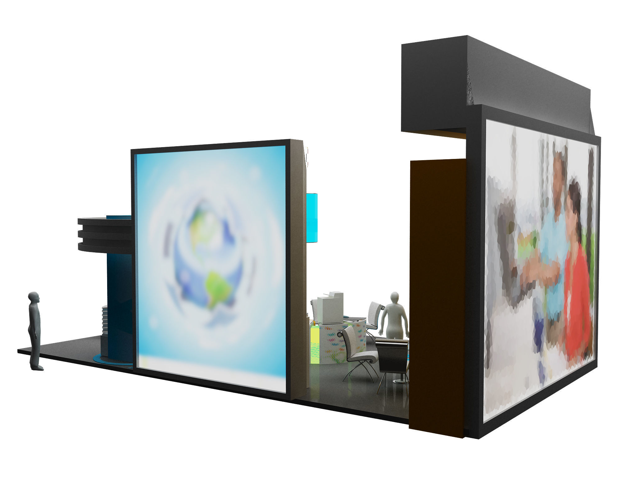 Booth Exhibition Stand a466c 3D model_26