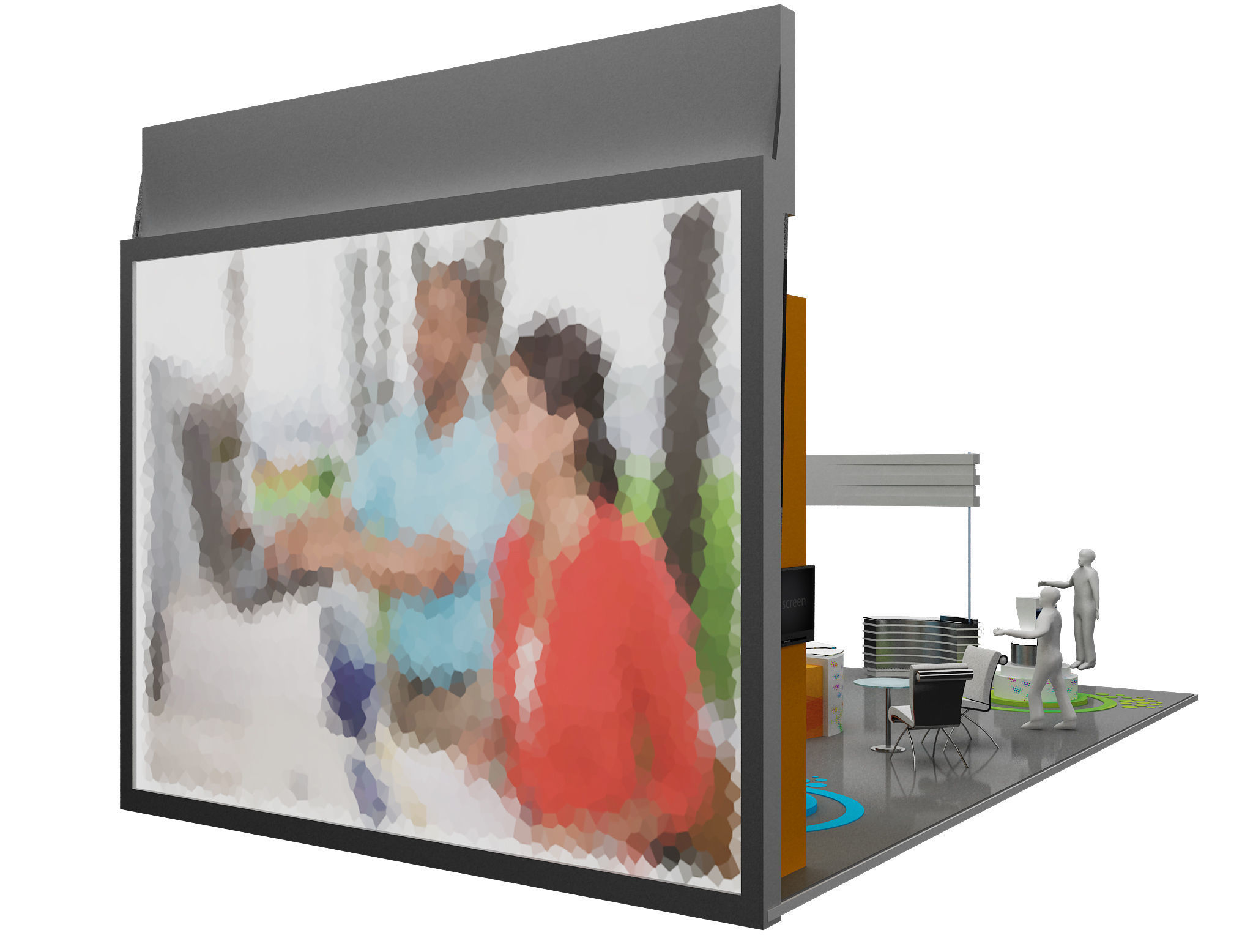 Booth Exhibition Stand a466c 3D model_16