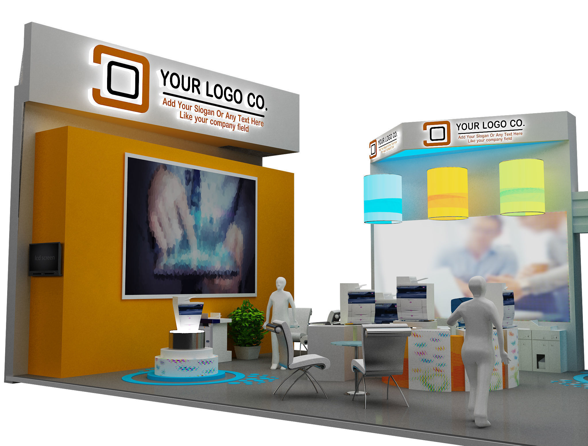 Booth Exhibition Stand a466c 3D model_12