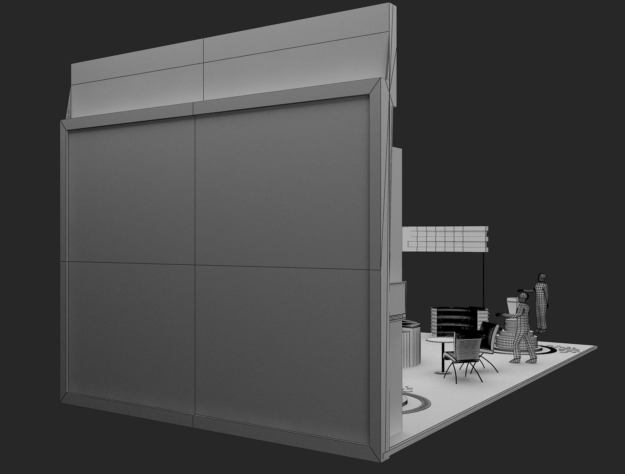 Booth Exhibition Stand a466c 3D model_17