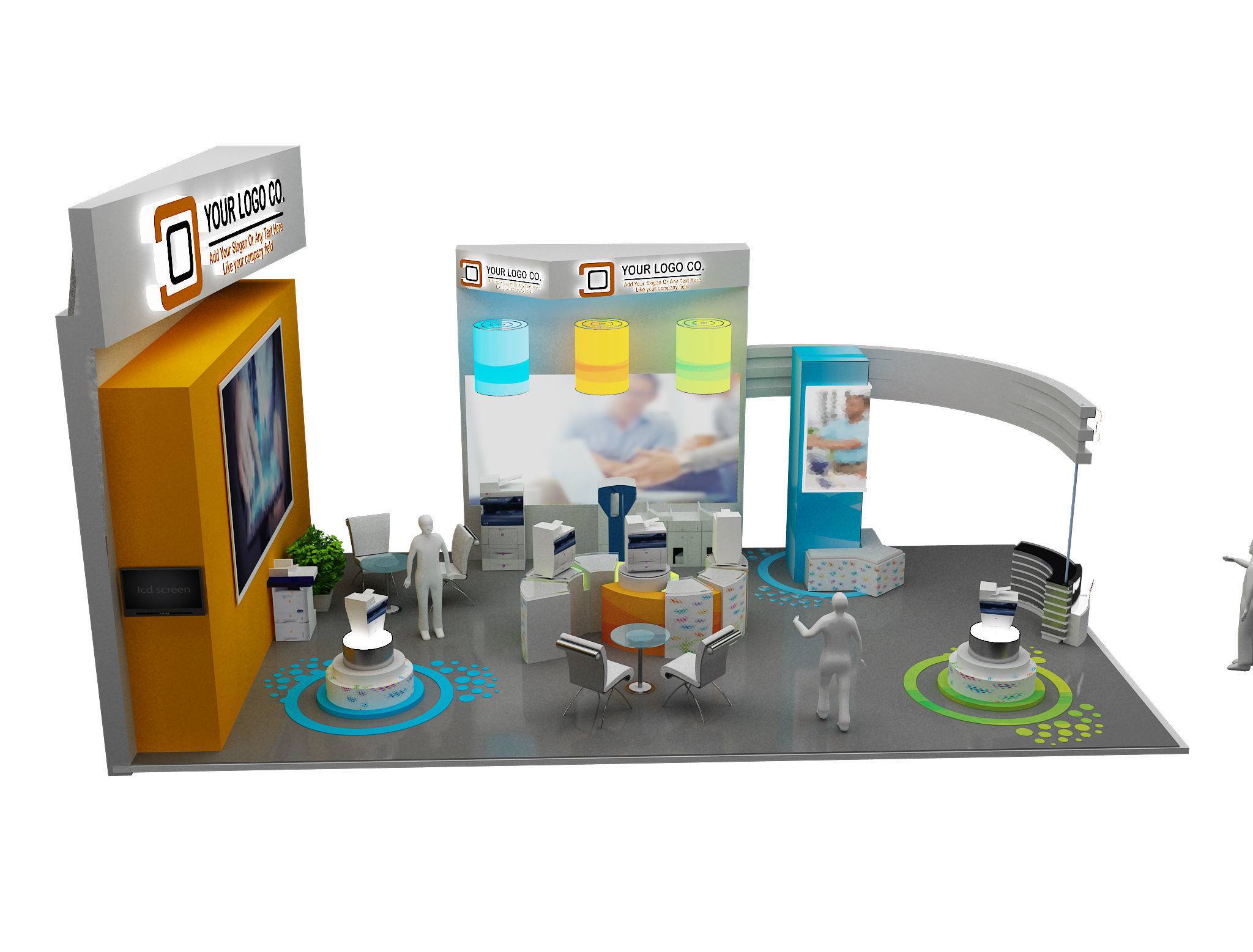 Booth Exhibition Stand a466c 3D model_2
