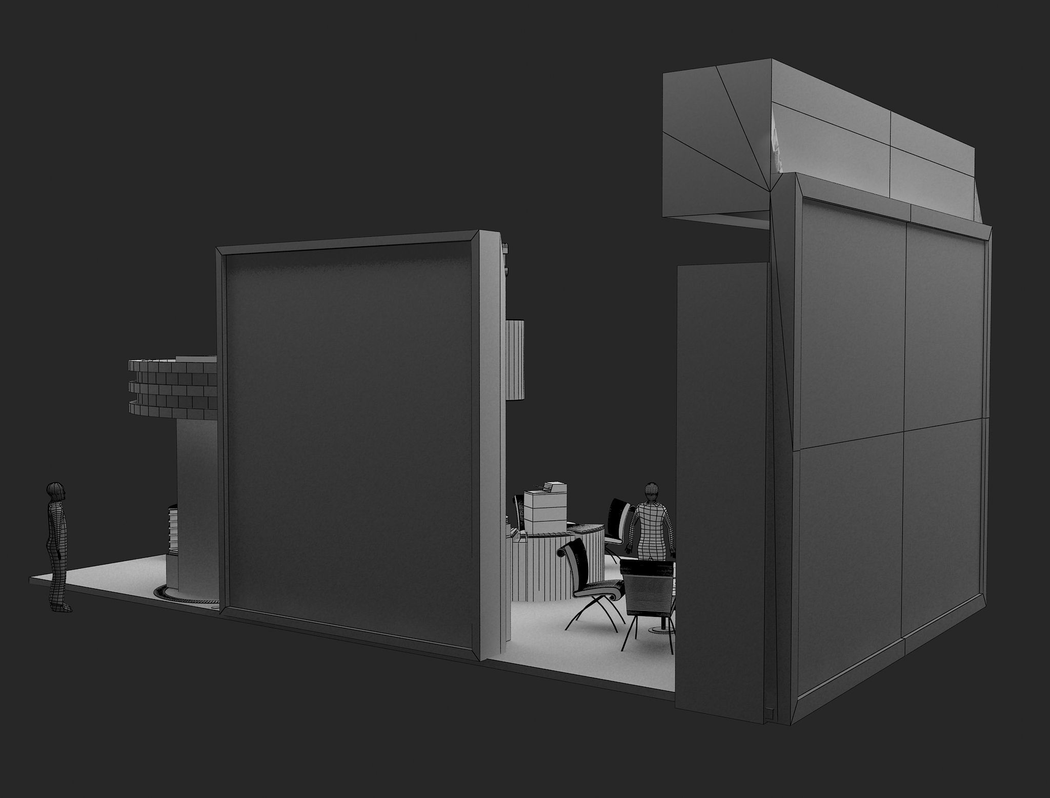Booth Exhibition Stand a466c 3D model_27