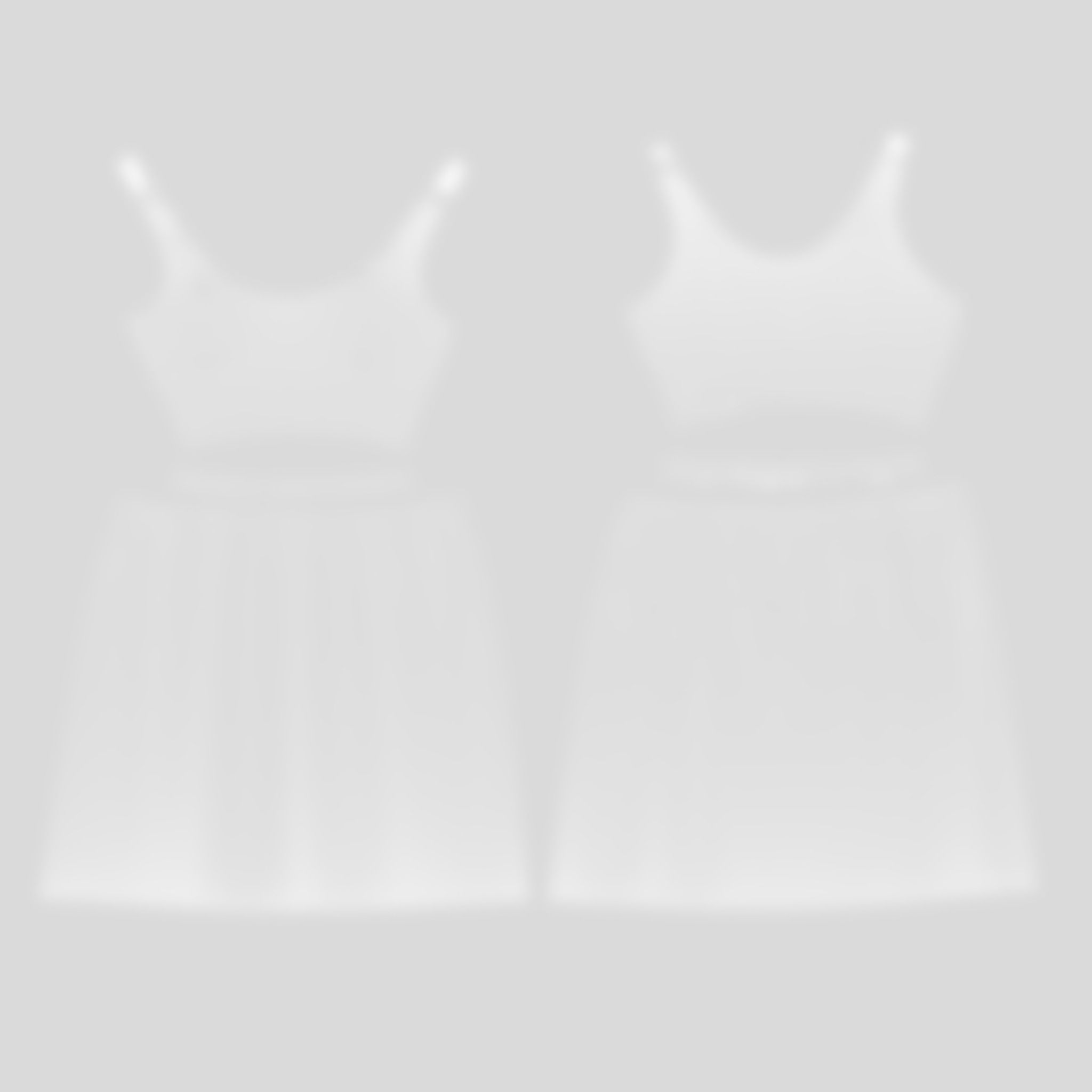 Casual Ruffled Skirt Midi Dress Sleeveless Tank Dress Low-poly 3D model_14